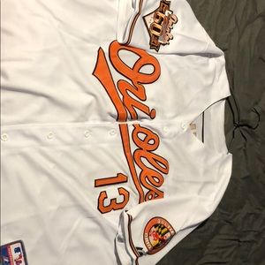 Two Baltimore Orioles 60th anniversary jerseys